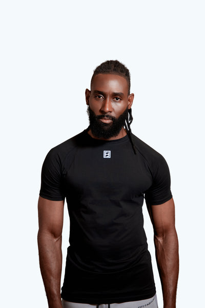 Men's performance Top Gym T-shirt - Black