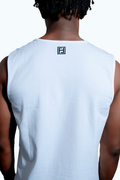 Tank Tops Breathable Workout Muscle Sleeveless - White