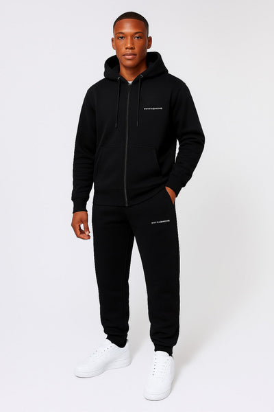 MENS FULL ZIP DROP SHOULDER HOODIE
