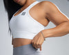 Racerback Sport Bras and Fit Gym -White