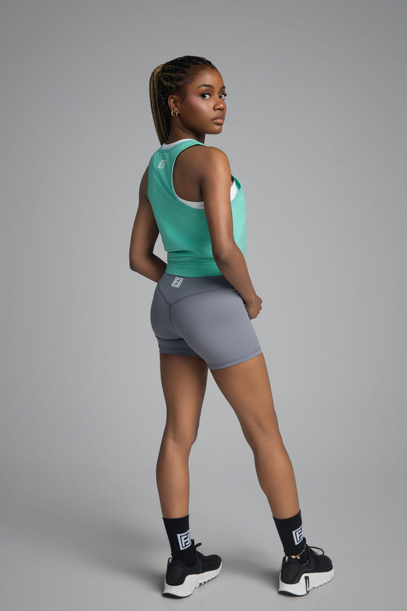 Tank Top Bottom Scallop - Green