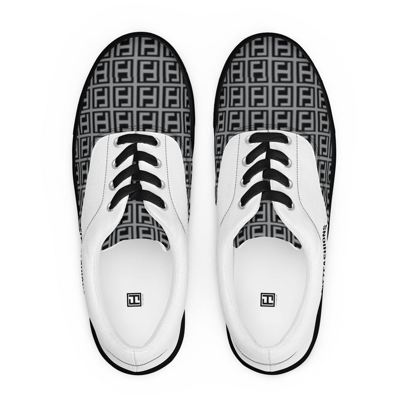 Women’s lace-up canvas shoes
