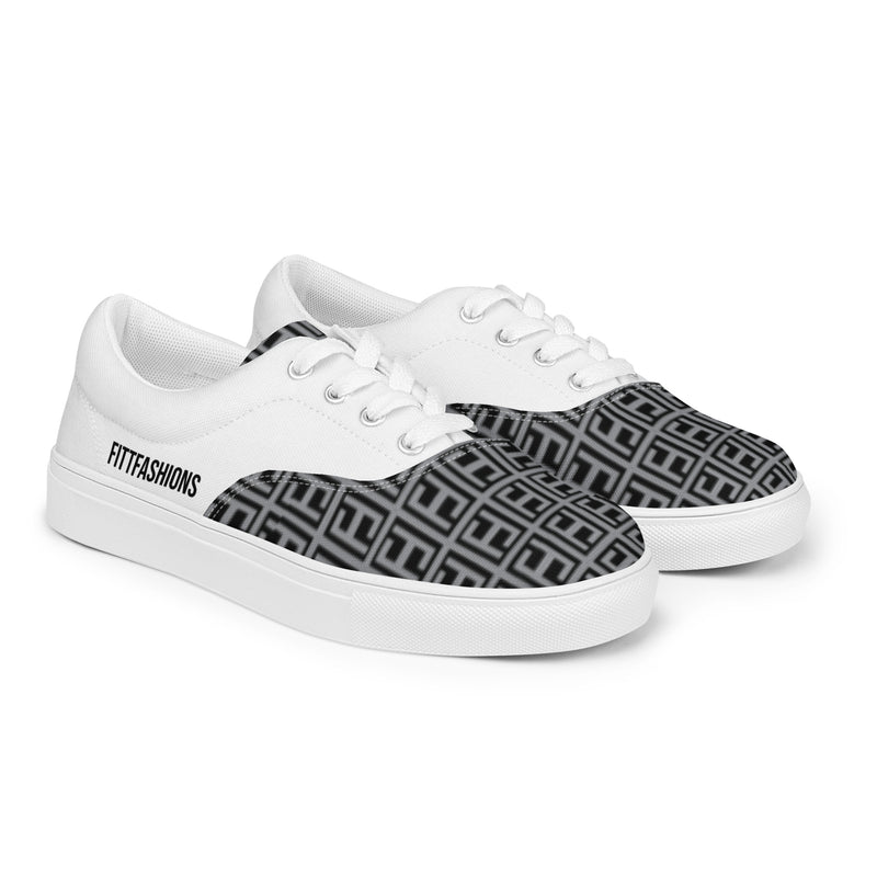 Women’s lace-up canvas shoes